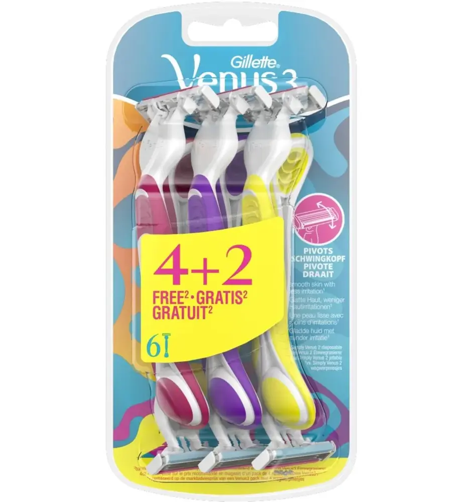 Gillette Gillette Simply Venus 3 - 6  Wegwerpmesjes