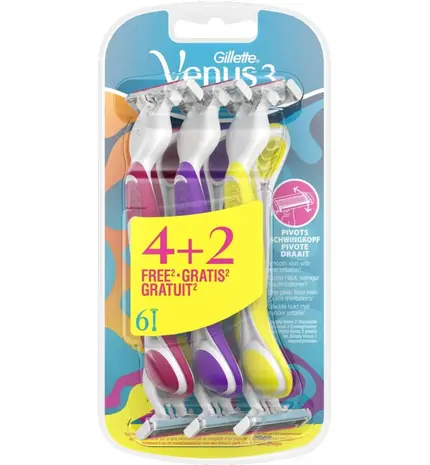 Gillette Gillette Simply Venus 3 - 6  Wegwerpmesjes