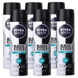 Nivea Nivea Deospray Men - Invisible Black & White Fresh 150 ml. 6 x Voordeelpak Nivea Nivea Deospray Men - Invisible Black & White Fresh 150 ml. 6 x Voordeelpak