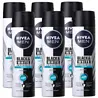 Nivea Nivea Deospray Men - Invisible Black & White Fresh 150 ml. 6 x Voordeelpak Nivea Nivea Deospray Men - Invisible Black & White Fresh 150 ml. 6 x Voordeelpak