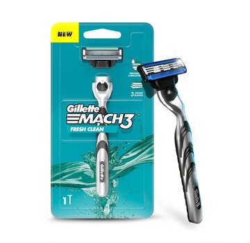 Gillette Gillette Mach3 Handle + 1 Razor Blade Fresh Clean