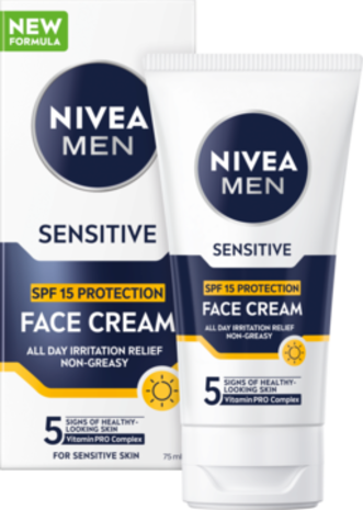 Nivea Nivea Men Sensitive beschermende gezichtscrème SPF15 - 75ml