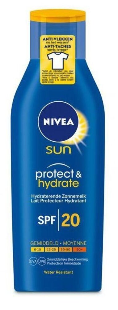 Nivea Nivea Sun Zonnemelk - Protect & Hydrate - SPF20 - 200 ml Nivea Nivea Sun Zonnemelk - Protect & Hydrate - SPF20 - 200 ml