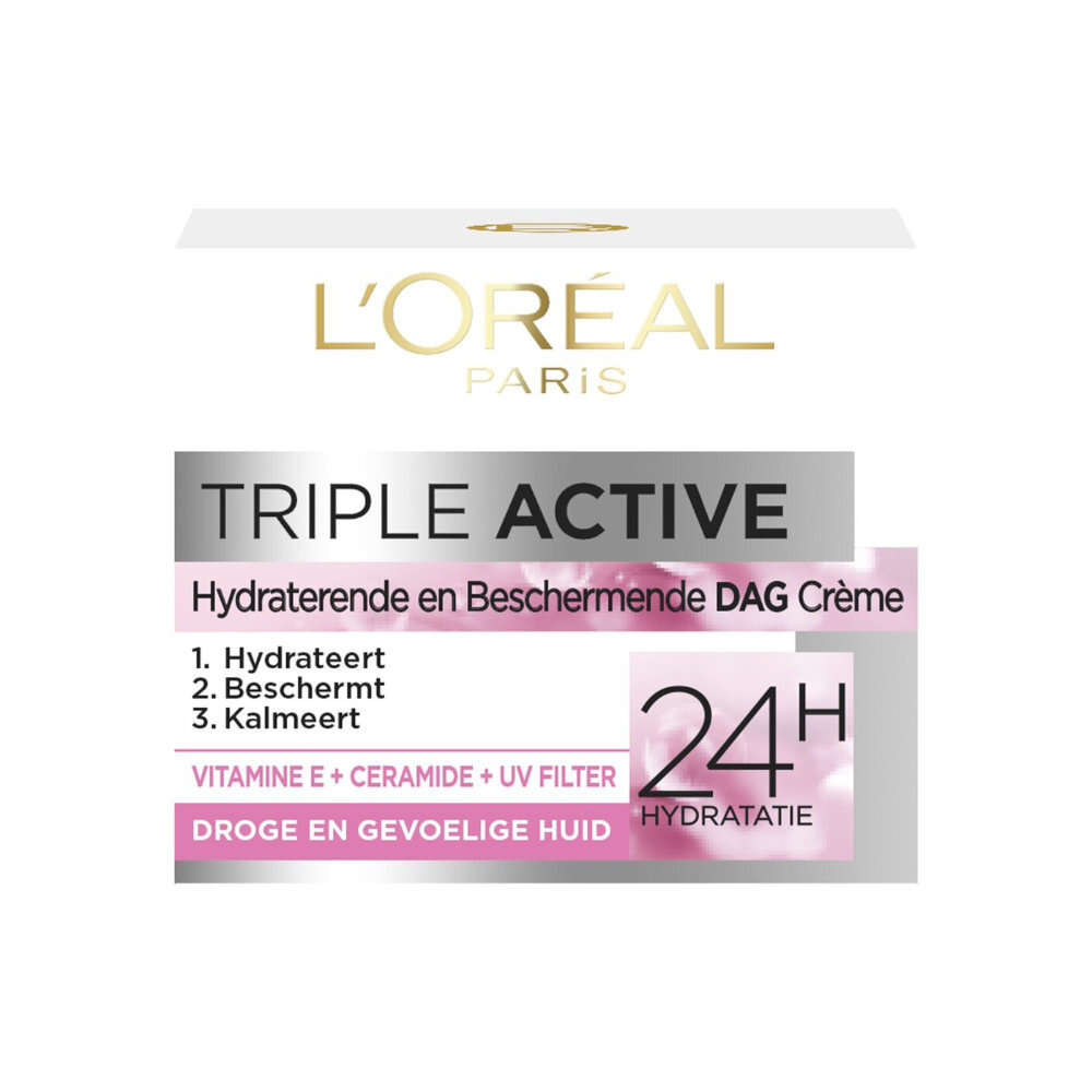 Loreal L'Oréal Paris Triple Active Dry Skin Dagcrème - 50 ml Loreal L'Oréal Paris Triple Active Dry Skin Dagcrème - 50 ml