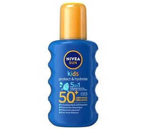 Nivea NIVEA Sun Kids Protect & Hydrate SPF50+ 5-In-1 Zonnebrand - 200ml Nivea NIVEA Sun Kids Protect & Hydrate SPF50+ 5-In-1 Zonnebrand - 200ml