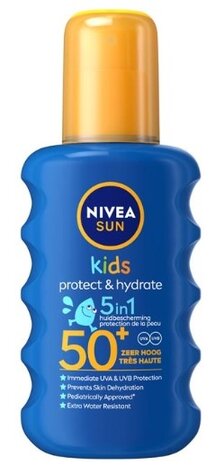 Nivea NIVEA Sun Kids Protect & Hydrate SPF50+ 5-In-1 Zonnebrand - 200ml Nivea NIVEA Sun Kids Protect & Hydrate SPF50+ 5-In-1 Zonnebrand - 200ml