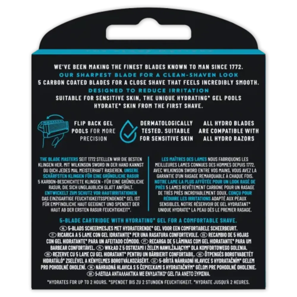 Wilkinson Wilkinson Hydro5 Skin Protection Scheermesjes - 8 Stuks Wilkinson Wilkinson Hydro5 Skin Protection Scheermesjes - 8 Stuks
