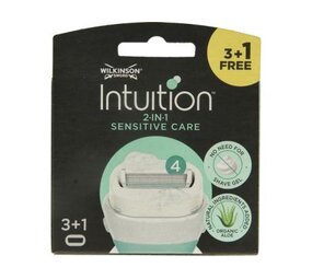 Wilkinson Wilkinson Sword Intuition Sensitive Care Scheermesjes - 3 + 1 Wilkinson Wilkinson Sword Intuition Sensitive Care Scheermesjes - 3 + 1
