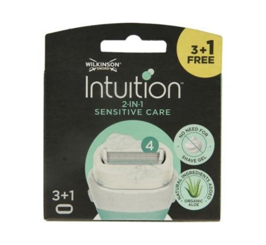 Wilkinson Sword Intuition Sensitive Care Scheermesjes - 3 + 1