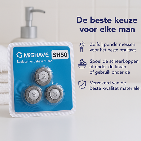 Huismerk Universele Scheerkoppen voor de SH50/70 3 stuks Huismerk Universele Scheerkoppen voor de SH50/70 3 stuks