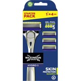 Wilkinson Wilkinson Sword Hydro 5 Sensitive Scheerhouder + 4 scheermesjes Wilkinson Wilkinson Sword Hydro 5 Sensitive Scheerhouder + 4 scheermesjes