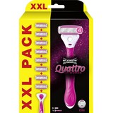 Wilkinson Wilkinson Sword Quattro for Women scheerhouder razor+ 8 scheermesjes Wilkinson Wilkinson Sword Quattro for Women scheerhouder razor+ 8 scheermesjes