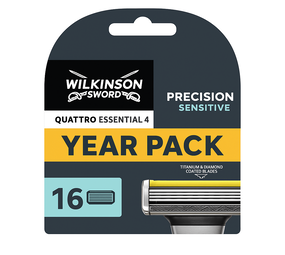 Wilkinson Wilkinson Sword Quattro Titanium Sensitive - 16 scheermesjes voordeelpack