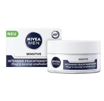 Nivea NIVEA Men Sensitive Intensive Dagcrème 50ml – Verzacht & Hydrateert Gevoelige Huid