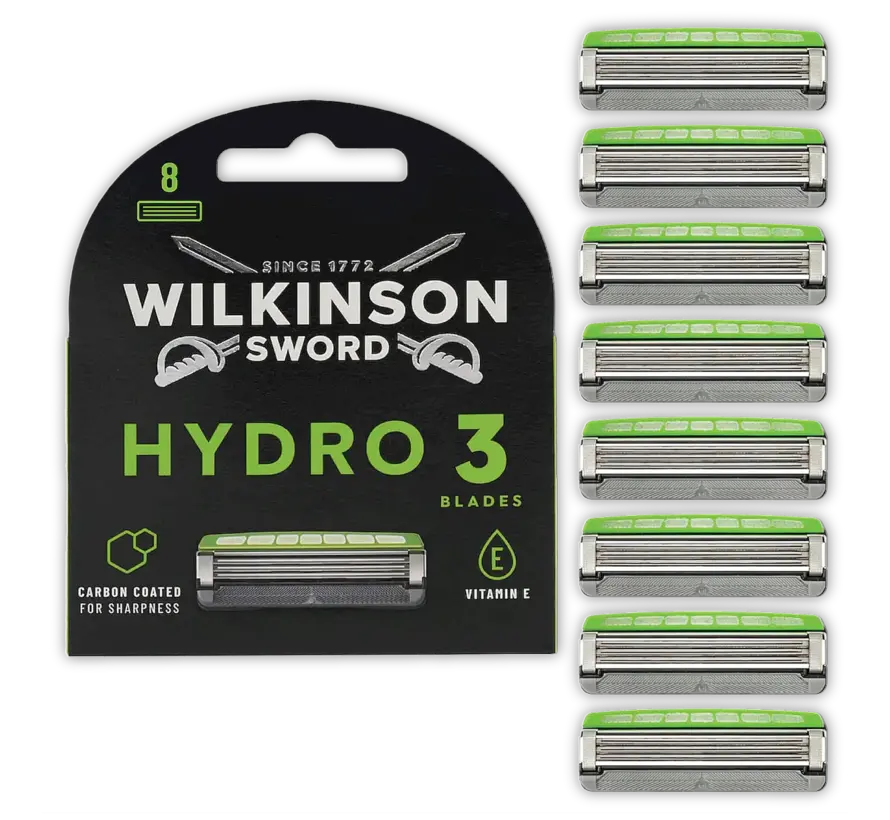 Wilkinson Sword Hydro 3 Scheermesjes - 8 Stuks