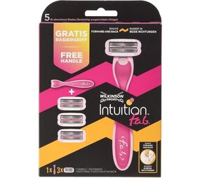 Wilkinson Wilkinson Intuition f.a.b. Scheerapparaat Startersset – Inclusief 3 Mesjes | Voordelig & Innovatief Scheren in Twee Richtingen Wilkinson Wilkinson Intuition f.a.b. Scheerapparaat Startersset – Inclusief 3 Mesjes | Voordelig & Innovatief Scheren in Twee Richtingen