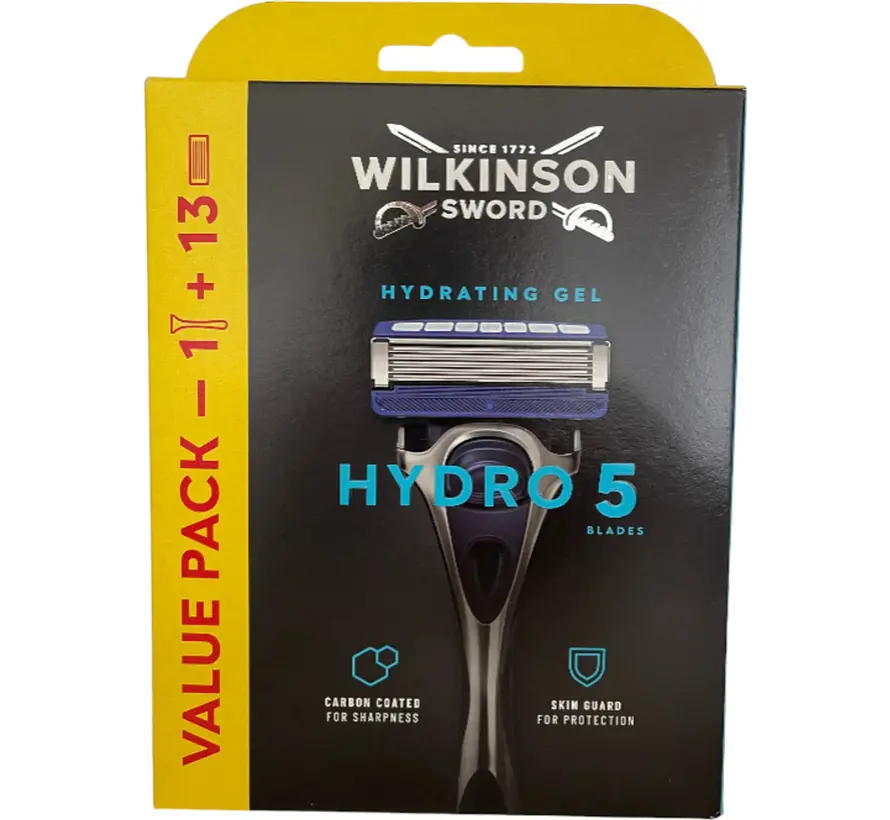 Wilkinson Sword Hydro 5 Scheermes met 13 Mesjes – Complete Jaarpack