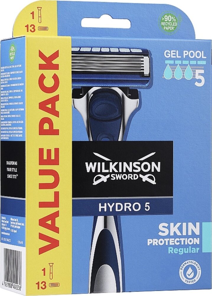 Wilkinson Wilkinson Sword Hydro 5 Scheermes met 13 Mesjes – Complete Jaarpack