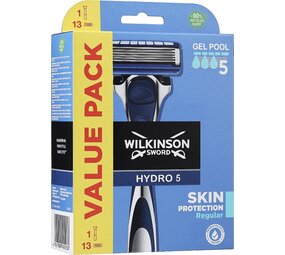 Wilkinson Wilkinson Sword Hydro 5 Scheermes met 13 Mesjes – Complete Jaarpack Wilkinson Wilkinson Sword Hydro 5 Scheermes met 13 Mesjes – Complete Jaarpack