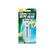 Gillette Gillette Vector Contour Plus – Scheerhouder met 2 Scheermesjes