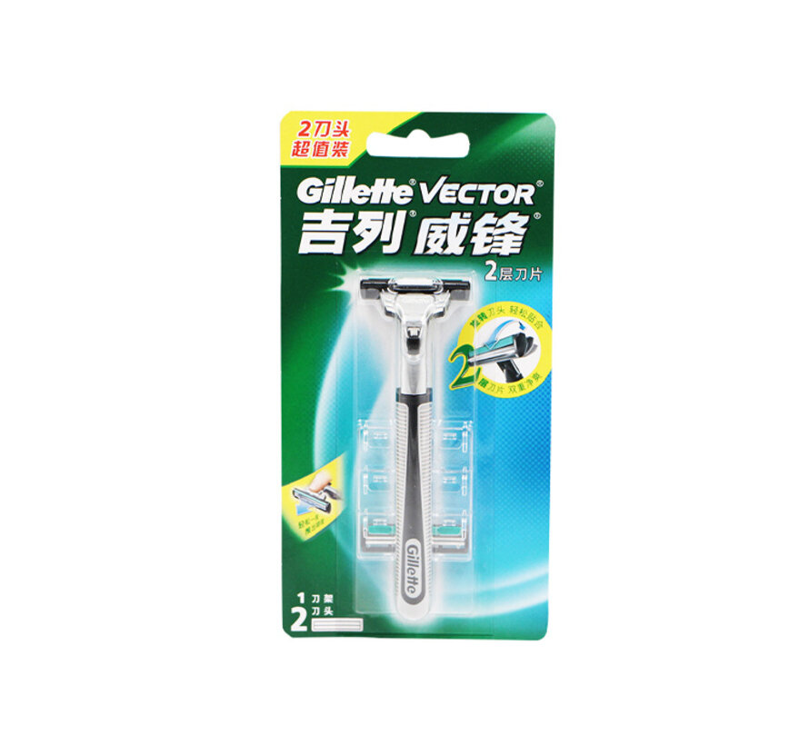 Gillette Vector Contour Plus – Scheerhouder met 2 Scheermesjes
