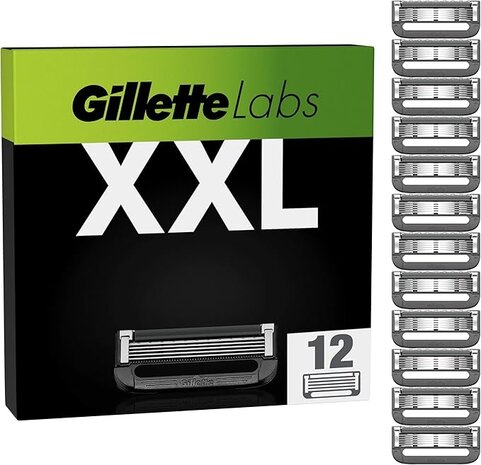 Gillette Gillette Labs Navulscheermesjes – 12 Stuks Jaarpack – Met Exfoliating Bar & Heated Razor Compatibiliteit Gillette Gillette Labs Navulscheermesjes – 12 Stuks Jaarpack – Met Exfoliating Bar & Heated Razor Compatibiliteit