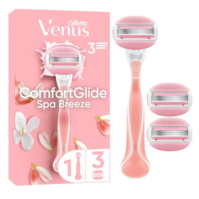Gillette Gillette Venus Comfortglide Spa Breeze - Scheerapparaat + 3 Mesjes afbeelding