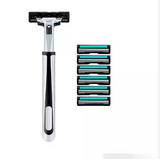Huismerk Razor en 6 scheermesjes voor de Gillette Contour plus Huismerk Razor en 6 scheermesjes voor de Gillette Contour plus
