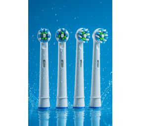 Huismerk Universele Opzetborstels voor de Oral-B Cross Action - 4st Huismerk Universele Opzetborstels voor de Oral-B Cross Action - 4st