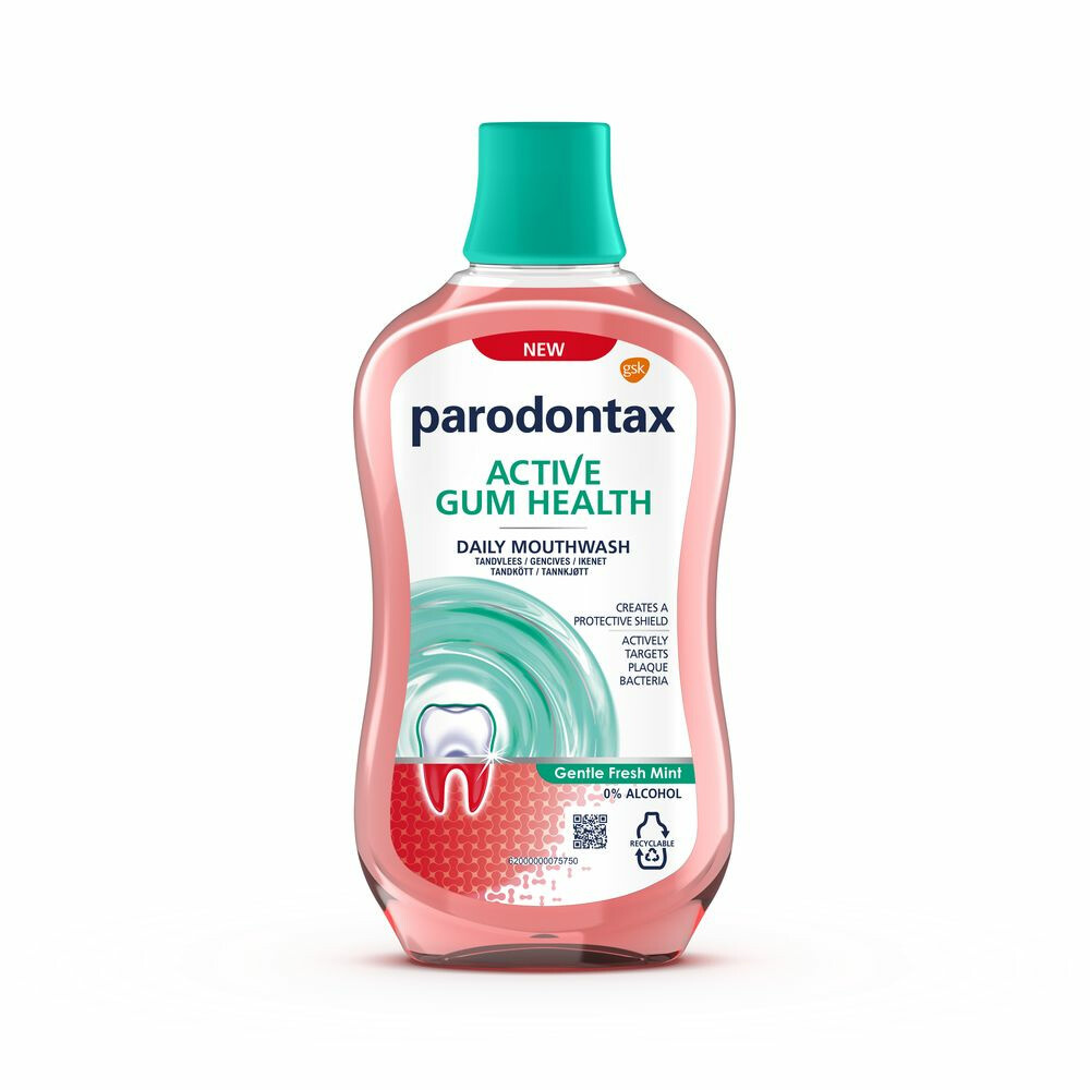 Parodontax Parodontax Mondwater Gentle Fresh Mint 0% Alcohol - 500 ml afbeelding
