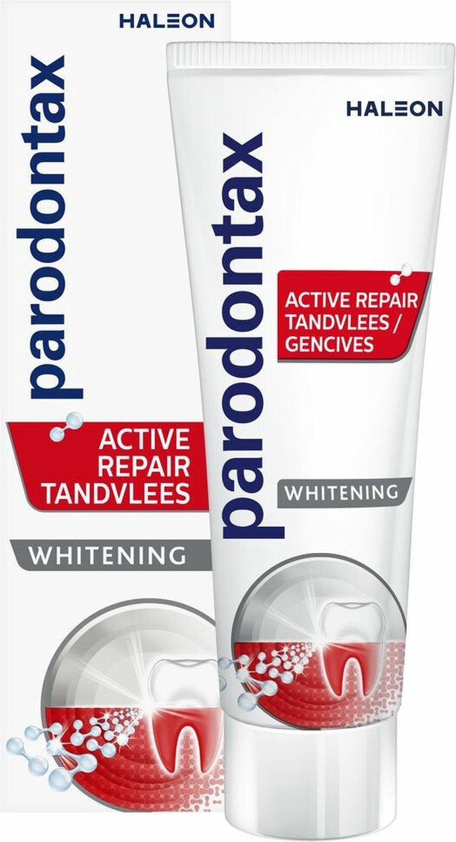 Parodontax Parodontax Tandpasta Active Repair Tandvlees Whitening - 75 ml afbeelding