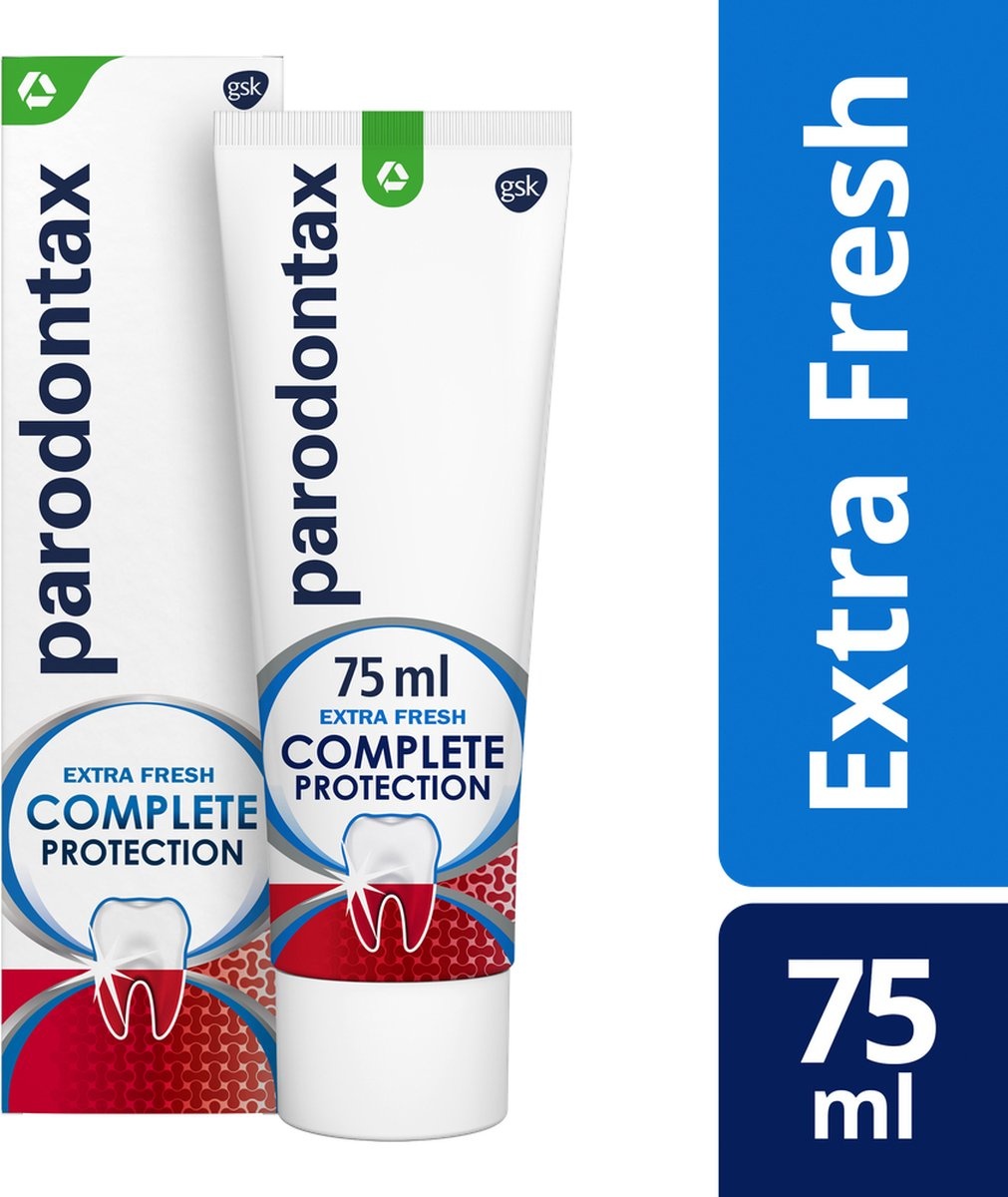 Parodontax Parodontax Tandpasta Complete Protection Extra Fresh - 75 ml afbeelding