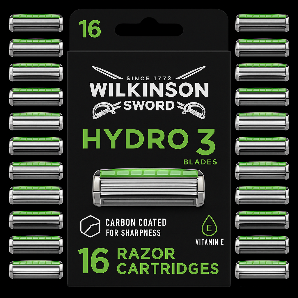 Wilkinson Wilkinson Sword Hydro 3 Scheermesjes - 16 stuks Voordeelverpakking / Jaarverpakking afbeelding