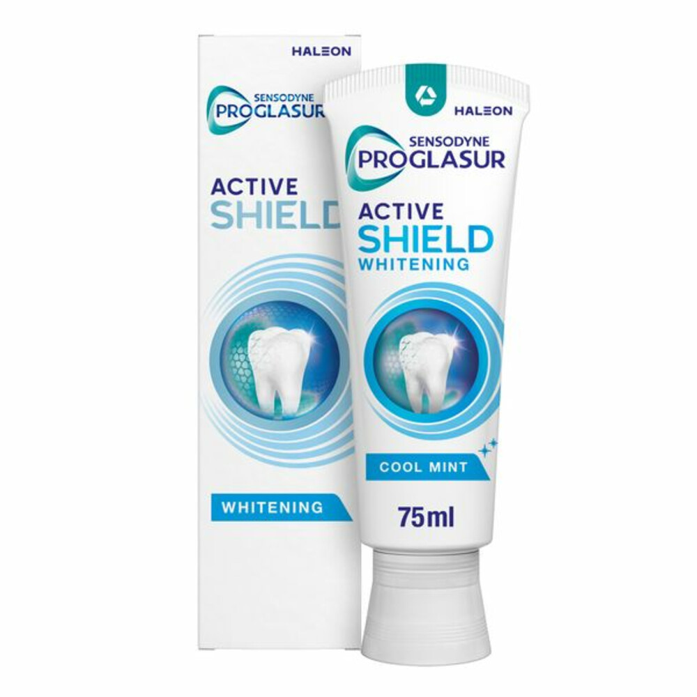 Sensodyne Sensodyne ProGlasur Active Shield Whitening Tandpasta - 75 ml afbeelding