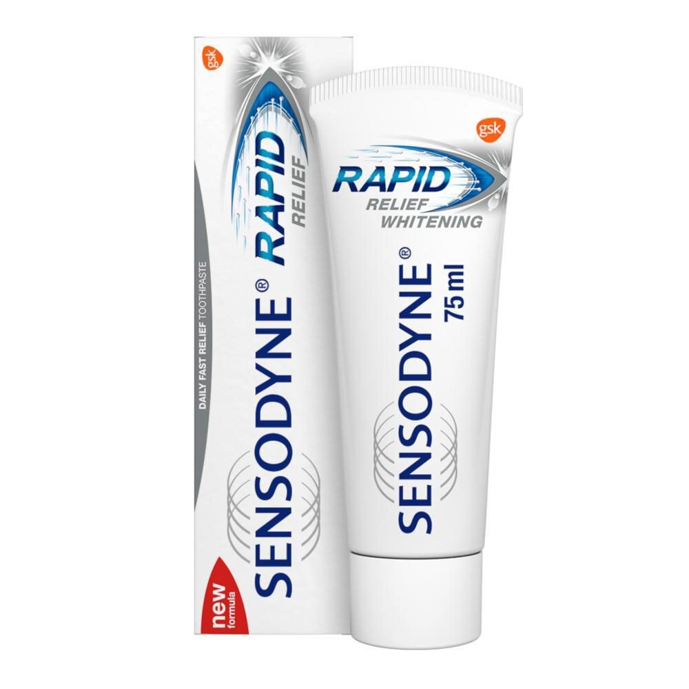 Sensodyne Sensodyne Rapid Relief Whitening Tandpasta 75 ml - gevoelige tanden & whitening afbeelding