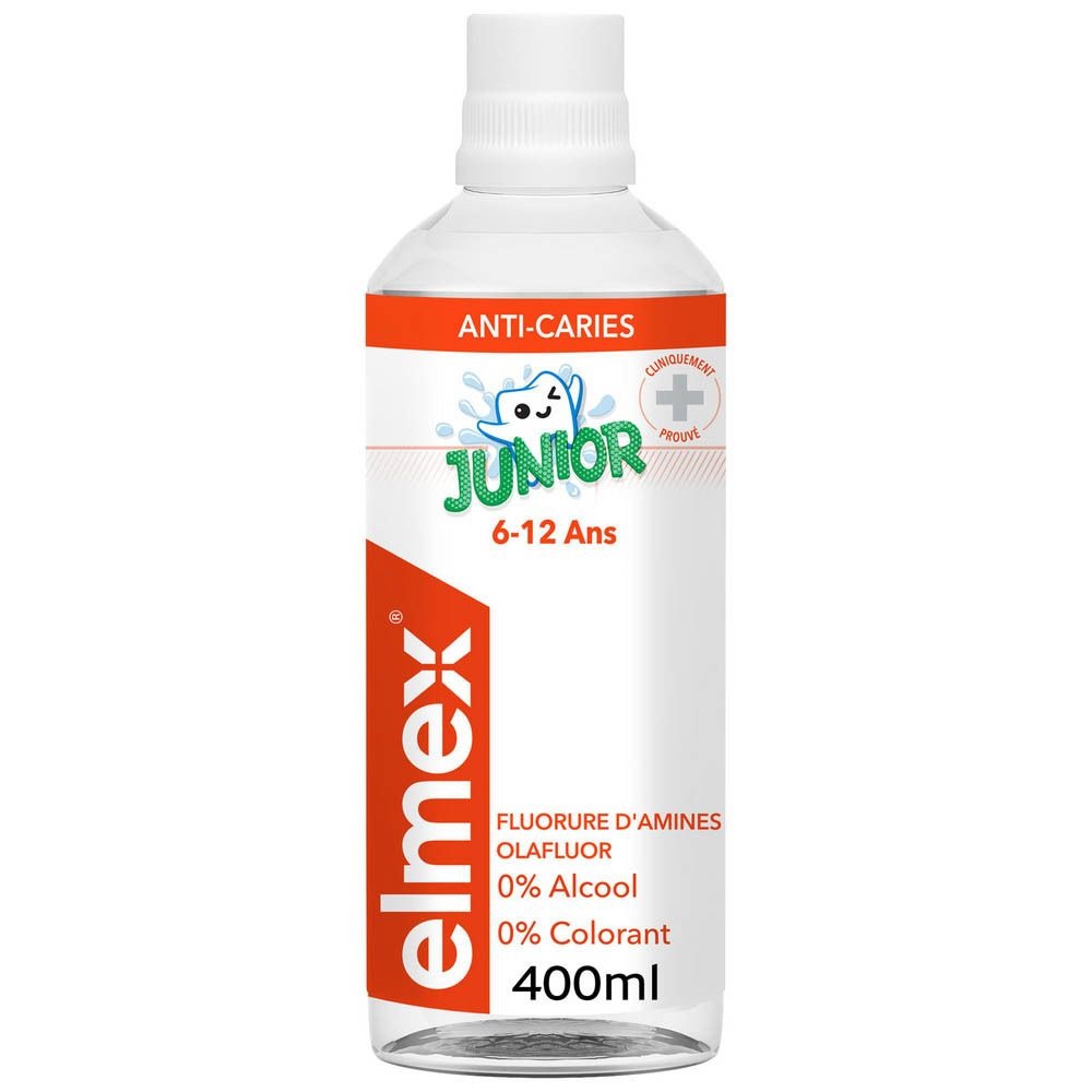 Elmex Elmex Junior Mondwater 400 ml - zachte bescherming voor kinderen afbeelding