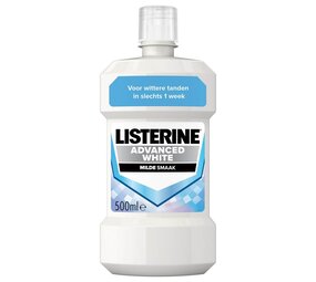 Listerine Listerine Advanced White Mild Mondwater 500 ml – whittere tanden Listerine Listerine Advanced White Mild Mondwater 500 ml – whittere tanden