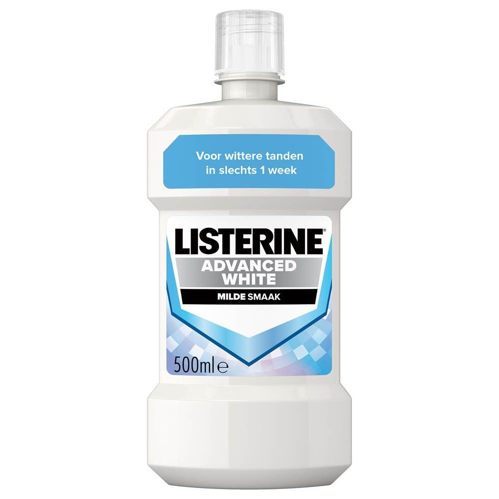 Listerine Listerine Advanced White Mild Mondwater 500 ml - whittere tanden afbeelding