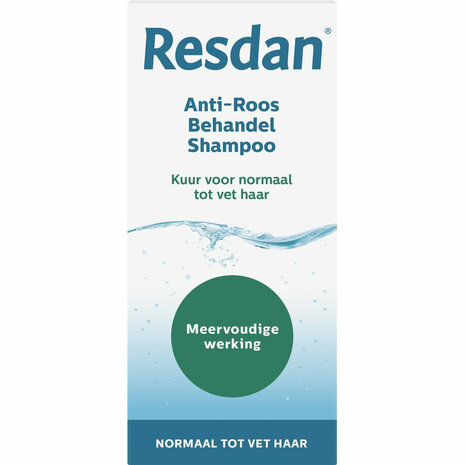 Resdan Resdan Shampoo Anti-Roos Normaal/Vet Haar 125ml Resdan Resdan Shampoo Anti-Roos Normaal/Vet Haar 125ml