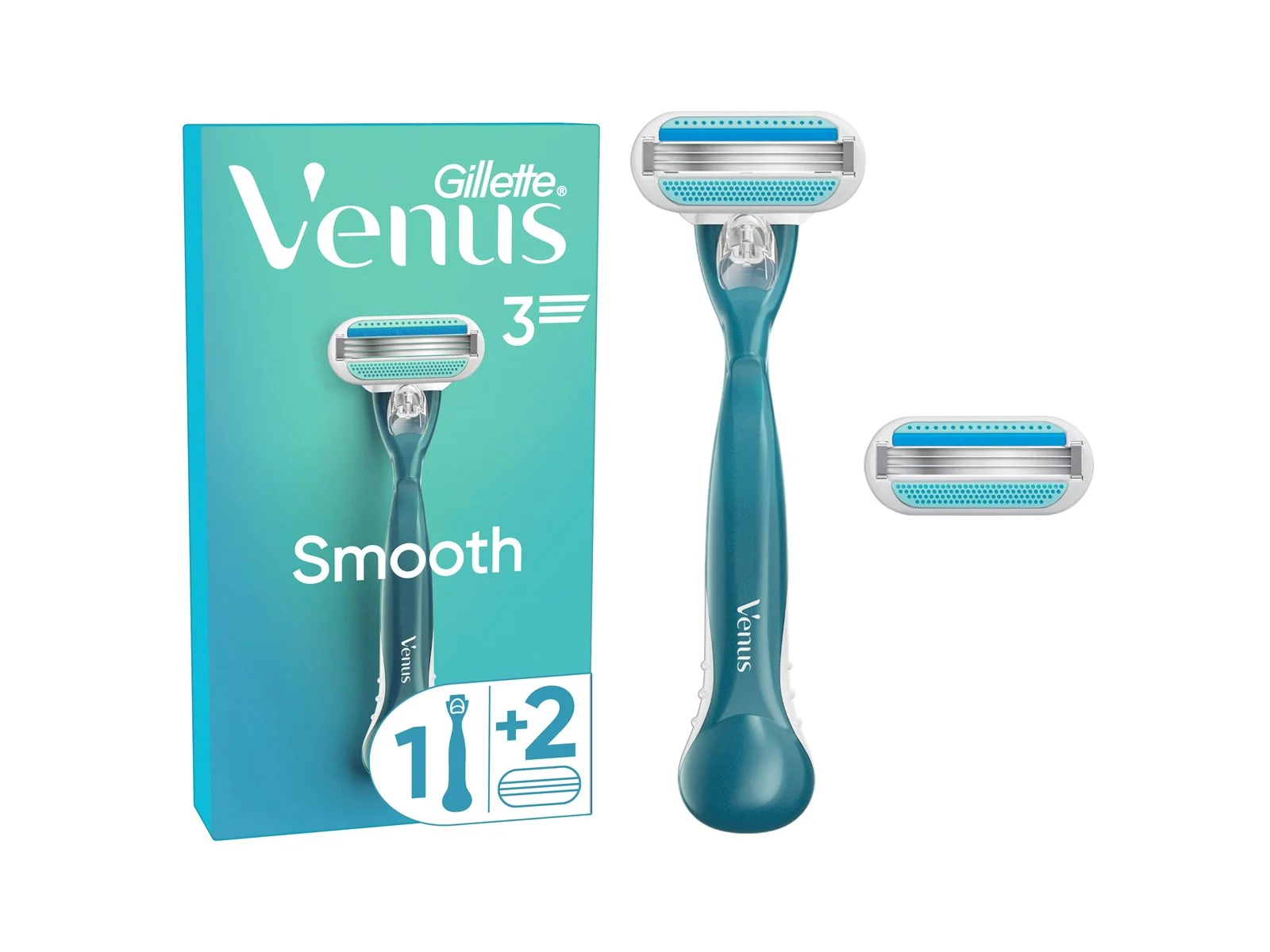 Gillette Gillette Venus Women's Razor met 2 Navulmesjes - Zijdezachte Scheerbeurt afbeelding