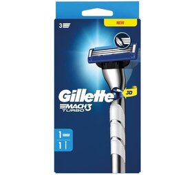 Gillette Gillette Mach3 Turbo Scheerhouder voor Mannen - 1 mesje Gillette Gillette Mach3 Turbo Scheerhouder voor Mannen - 1 mesje