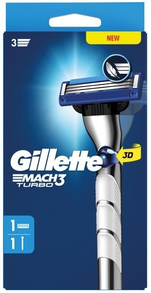 Gillette Gillette Mach3 Turbo Scheerhouder voor Mannen - 1 mesje afbeelding