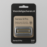 Huismerk Universele Scheerkop voor de Braun 94M Series 9 -zilver