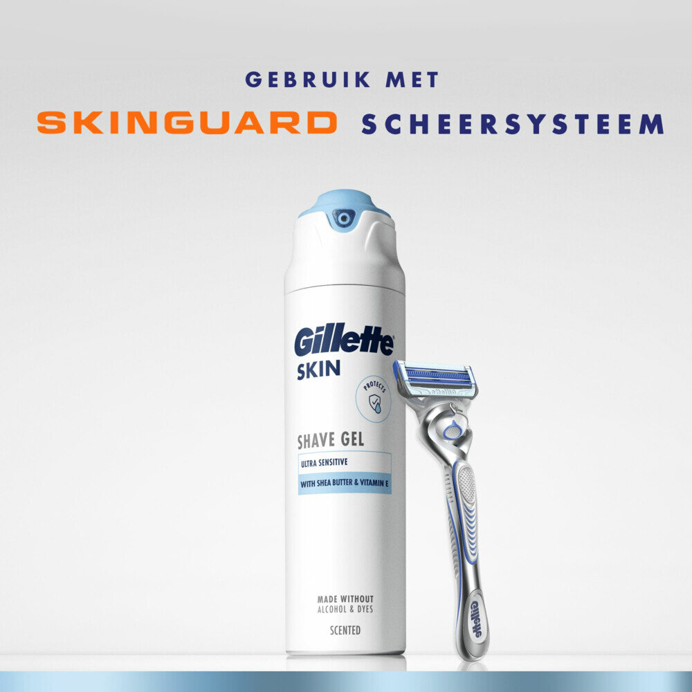 Gillette Gillette Skin Scheergel Ultra Gevoelige Huid – Beschermende Scheergel voor een Ultiem Zachte Scheerervaring