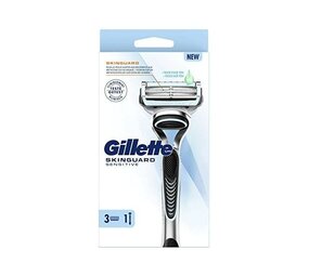 Gillette Gillette SkinGuard Scheermes + 3 Mesjes – Voor Gevoelige Huid Gillette Gillette SkinGuard Scheermes + 3 Mesjes – Voor Gevoelige Huid