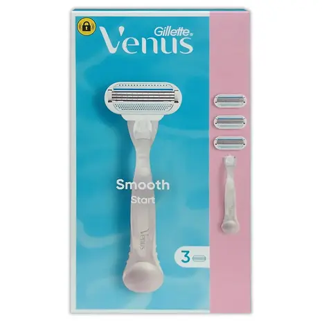 Gillette Gillette Venus Smooth Start Scheerset – 1 Houder + 3 Mesjes Gillette Gillette Venus Smooth Start Scheerset – 1 Houder + 3 Mesjes