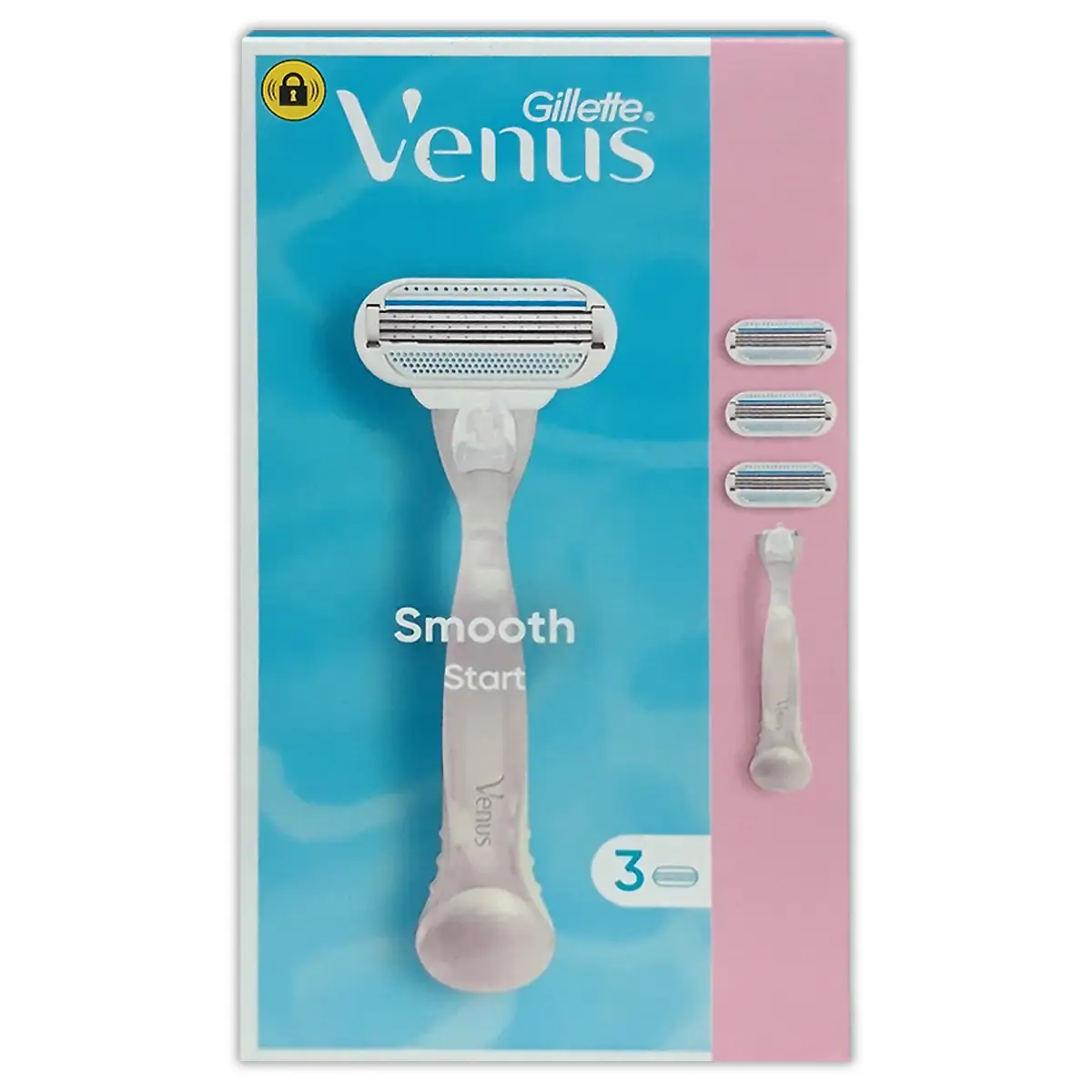 Gillette Gillette Venus Smooth Start Scheerset - 1 Houder + 3 Mesjes afbeelding