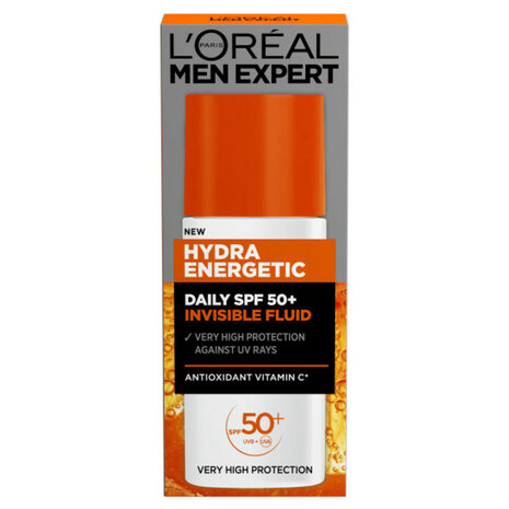 Loreal L’Oréal Men Expert Hydra Energetic Dagcrème SPF50+ – Intensieve Hydratatie & Zonbescherming