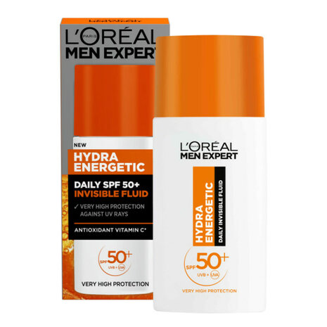 Loreal L’Oréal Men Expert Hydra Energetic Dagcrème SPF50+ – Intensieve Hydratatie & Zonbescherming