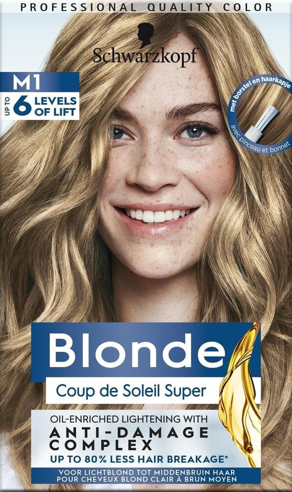 Schwarzkopf Schwarzkopf Poly Blonde CdS Highlights M1 Super - Haarverf Lightener Schwarzkopf Schwarzkopf Poly Blonde CdS Highlights M1 Super - Haarverf Lightener